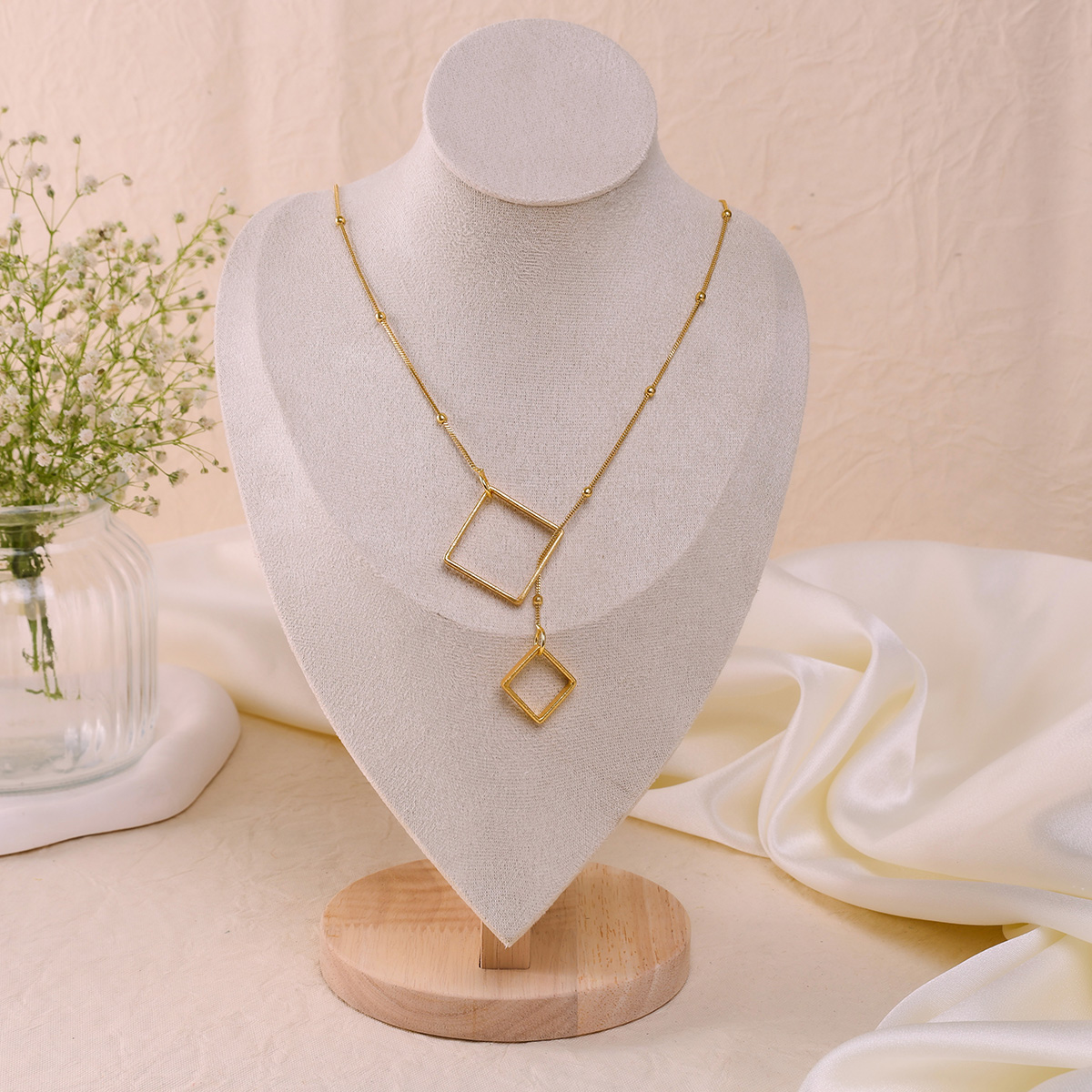 Aurelle Square Necklace - Image 2