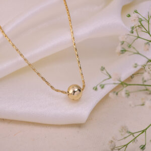 Seren Gold Bead Necklace